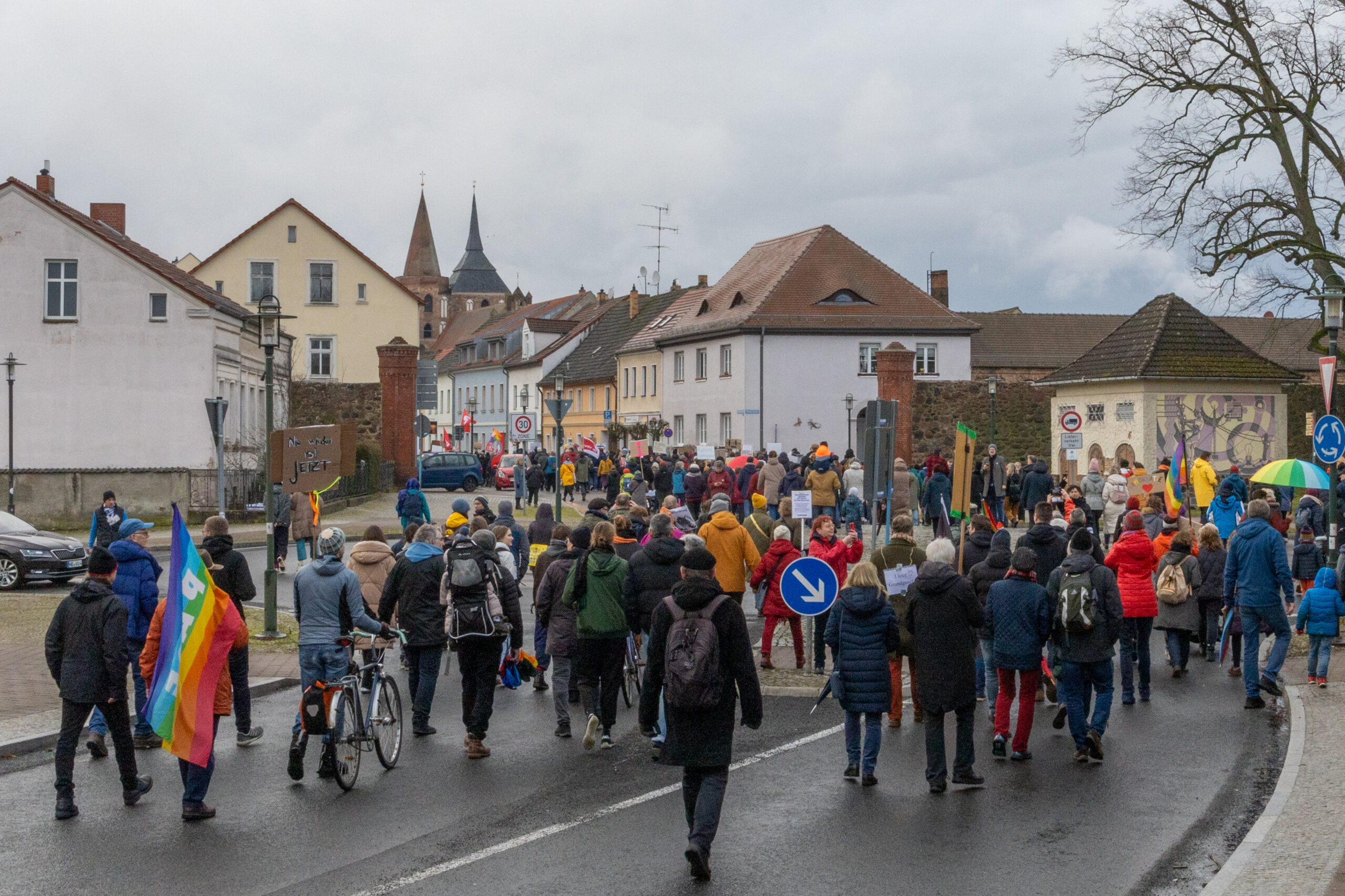 Demo gegen rechts in Gransee